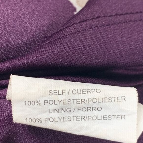 Luxology Purple Chevron Stripe Shift Dress Size 8 - Picture 6 of 11